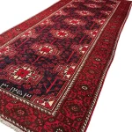 295 x 125 cm 1970s Vintage Persian Baluch Wool Hand Knotted Runner Rug - Image 3