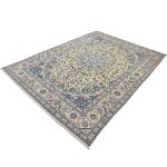 397 x 295 cm Hand-Knotted Exquisite Persian Nain 6La Wool & Silk Rug - Image 2
