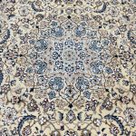 397 x 295 cm Hand-Knotted Exquisite Persian Nain 6La Wool & Silk Rug - Image 4