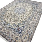 397 x 295 cm Hand-Knotted Exquisite Persian Nain 6La Wool & Silk Rug - Image 3