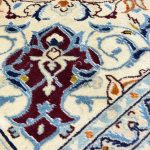 390 x 285cm Hand Knotted Persian Navy Nain 9La Wool Rug