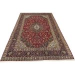 350 x 250cm Vintage Kashan Persian Hand-Knotted Wool Red Rug - Image 2