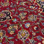 350 x 250cm Vintage Kashan Persian Hand-Knotted Wool Red Rug - Image 6