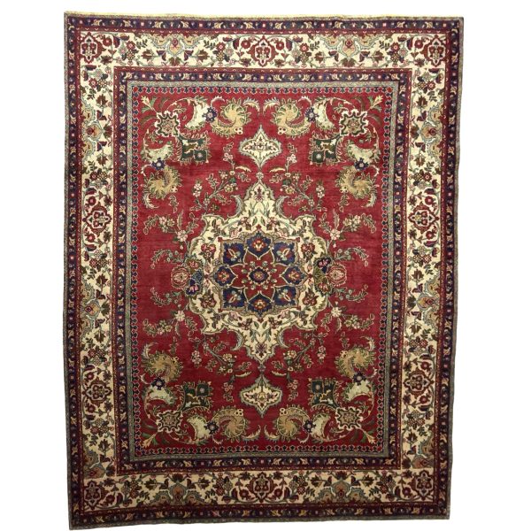 350 x 250cm Vintage Tabriz Hand-Knotted – Persian Wool Rug