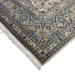 350 x 250cm Hand-Knotted Persian Kashan Beige & Grey Wool Area Rug - Image 7