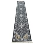 500 x 80 cm Grey Persian Multi-Medallion Hallway Runner Rug