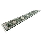 500 x 80 cm Green Floral Medallion Runner Rug - Image 2