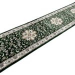 500 x 80 cm Green Floral Medallion Runner Rug - Image 3