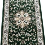 500 x 80 cm Green Floral Medallion Runner Rug - Image 5