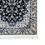500 x 80cm Premium Persian Deep Navy Nain Design Runner Rug - Image 6