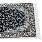 500 x 80cm Premium Persian Deep Navy Nain Design Runner Rug - Image 7