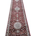 500 x 80cm Red Traditional Persian Medallion Runner Rug - Image 3
