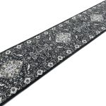 500 x 80 cm Grey Persian Multi-Medallion Hallway Runner Rug - Image 4