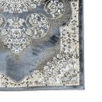 500 x 80 cm Slate Grey Traditional Medallion Runner Rug - Image 7