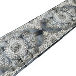 500 x 80 cm Slate Grey Traditional Medallion Runner Rug - Image 4