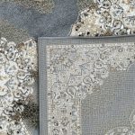 500 x 80 cm Slate Grey Traditional Medallion Runner Rug - Image 9