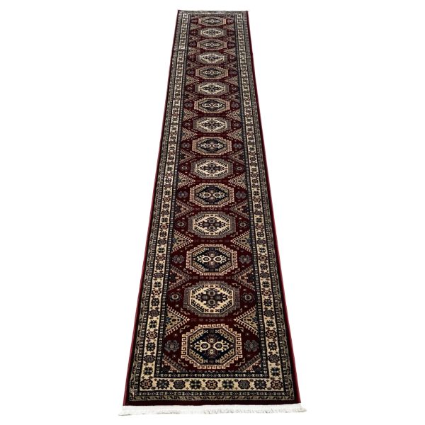 00 x 80 cm Traditional Caucasian Kazak Geometric Medallion Hallway Runner Rug