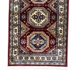 500 x 80 cm Caucasian Kazak Geometric Medallion Runner Rug - Image 5