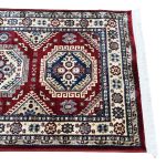 500 x 80 cm Caucasian Kazak Geometric Medallion Runner Rug - Image 6