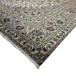 400 x 285cm Hand Knotted Persian Kashan – Grey Ivory Wool Rug - Image 7