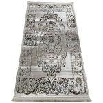 150 x 80cm Beige & Ivory Persian Medallion Runner Rug