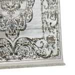 150 x 80cm Beige & Ivory Vintage Persian Medallion Runner Rug