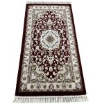 150 x 80cm Red Persian Isfahan Design Runner Rug - Image 2