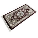 150 x 80cm Red Persian Isfahan Design Runner Rug - Image 3