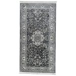 150 x 80cm Soft Grey Kashan Design Runner Rug