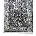 150 x 80cm Soft Grey Kashan Design Runner Rug - Image 3