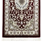 150 x 80cm Red Persian Isfahan Design Runner Rug - Image 5