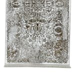 150 x 80cm Beige & Ivory Vintage Persian Floral Runner Rug - Image 4