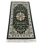 150 x 80cm Green Oriental Floral Medallion Runner Rug