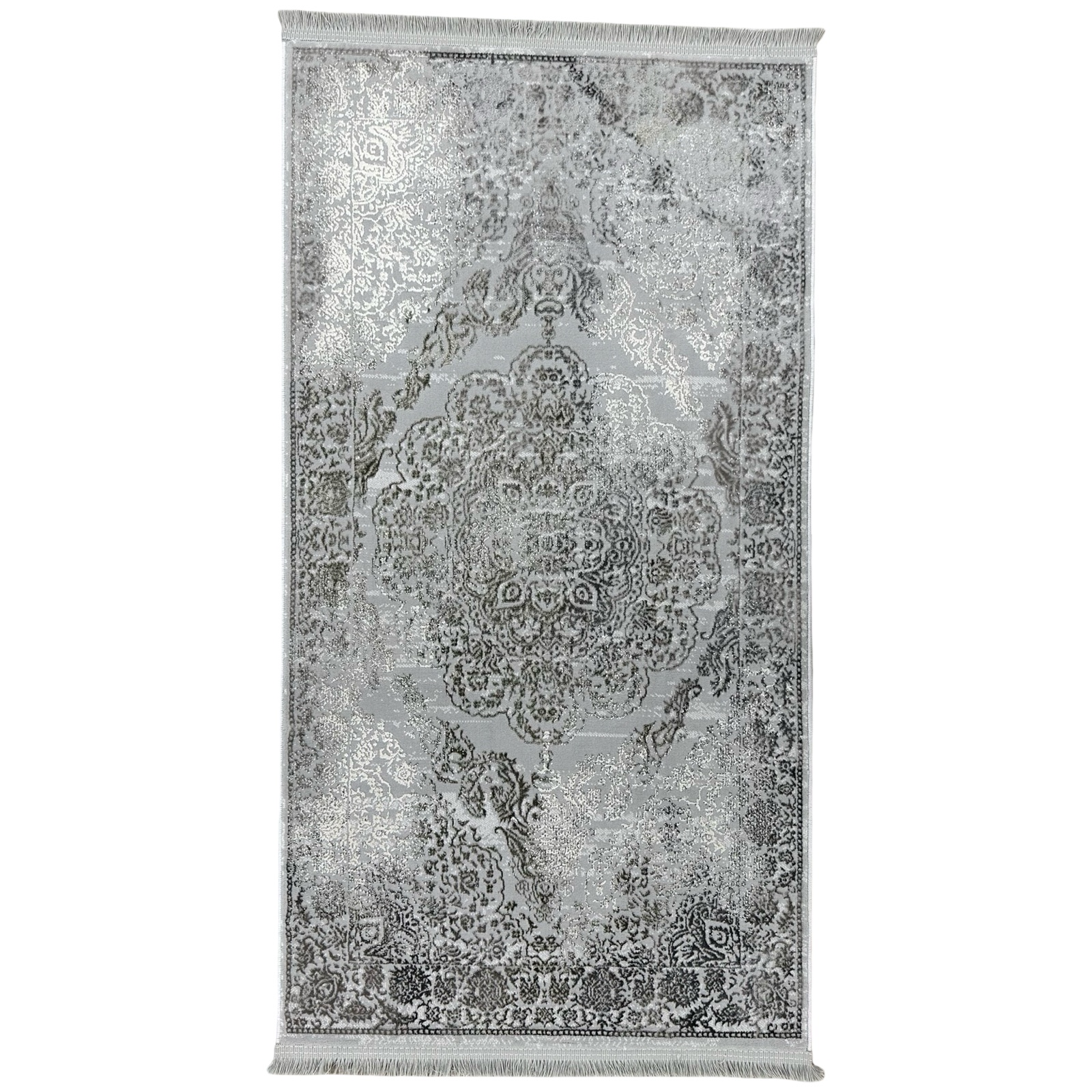 150 x 80_14 150 x 80cm Grey Persian Vintage Design Runner Rug - Image 1