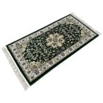 150 x 80cm Green Oriental Floral Medallion Runner Rug - Image 2