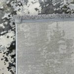 150 × 80 cm Modern Abstract Distressed Charcoal & Grey Runner Rug