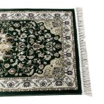 150 x 80cm Green Oriental Floral Medallion Runner Rug - Image 4
