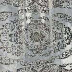 150 x 80cm Light Grey Vintage Persian Medallion Runner Rug - Image 5