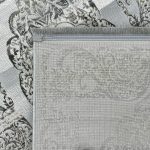 150 x 80cm Light Grey Vintage Persian Medallion Runner Rug - Image 6