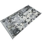 150 x 80cm Grey Abstract Modern style Runner Rug - Image 3