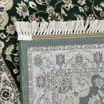 150 x 80cm Green Oriental Floral Medallion Runner Rug - Image 6