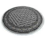 300 x 300cm Grey Bokhara Design Machine Made Round Rug - Image 2