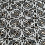 300 x 300cm Grey Bokhara Design Machine Made Round Rug - Image 4