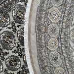 300 x 300cm Grey Bokhara Design Machine Made Round Rug - Image 7