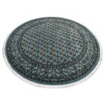 300 x 300cm Blue Bokhara Design Machine Made Round Rug - Image 3