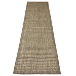 250 x 80cm Pale Brown Indoor/Outdoor Runner Rug - Image 2