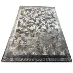 290 x 200cm Milat Aspendos Dark Grey & Cream Abstract Acrylic and Viscose Rug - Image 2