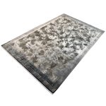 290 x 200cm Milat Aspendos Dark Grey & Cream Abstract Acrylic and Viscose Rug - Image 3