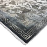 290 x 200cm Milat Aspendos Dark Grey & Cream Abstract Acrylic and Viscose Rug - Image 6