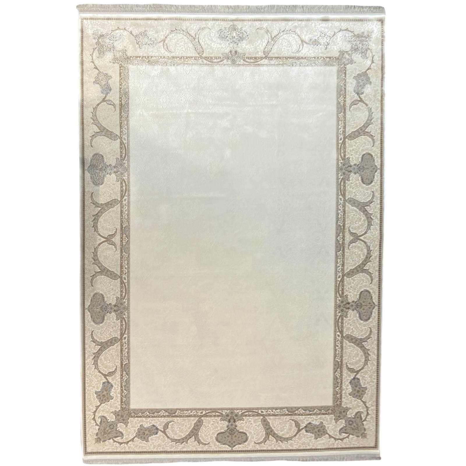 363020H_63 290 x 200cm Milat Mirage Beige & Brown Silky-Feel Rug
